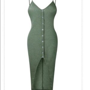 Olive Green Body-con Dress!